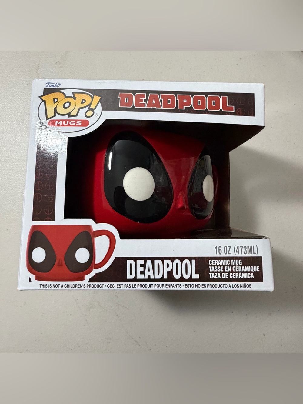 Marvel Deadpool Pop! Ceramic Mug - Red & Black